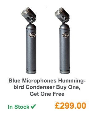 Blue Microphones Hummingbird Condenser Buy One, Get One Free.
