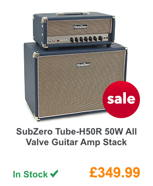 SubZero Tube-H50R 50W All Valve Guitar Amp Stack.