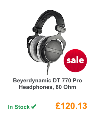 Beyerdynamic DT 770 Pro Headphones, 80 Ohm.