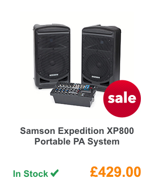 Samson Expedition XP800 Portable PA System.