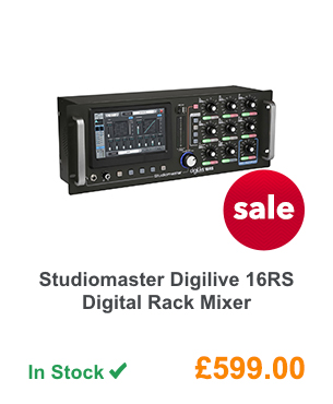 Studiomaster Digilive 16RS Digital Rack Mixer.