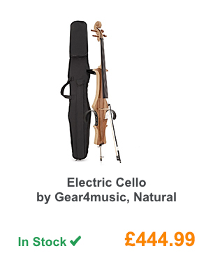 Electric Cello by Gear4music, Natural.