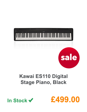 Kawai ES110 Digital Stage Piano, Black.