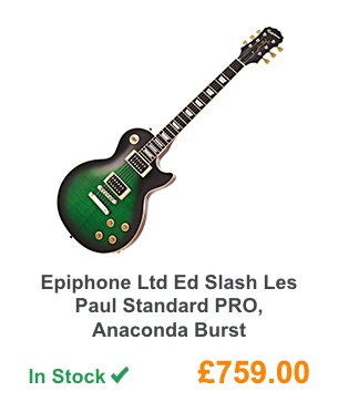 Epiphone Ltd Ed Slash Les Paul Standard PRO, Anaconda Burst.