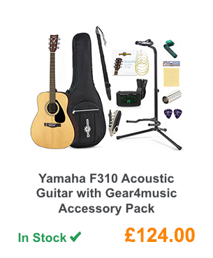 Yamaha F310 Acoustic Guitar with Gear4music Accessory Pack.