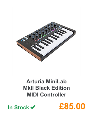 Arturia MiniLab MkII Black Edition MIDI Controller.