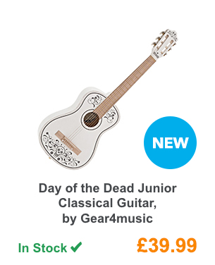 Day of the Dead Junior Classical Guitar, by Gear4music.