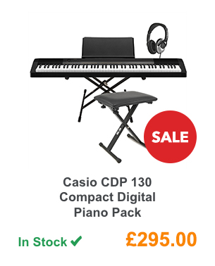 Casio CDP 130 Compact Digital Piano Pack.