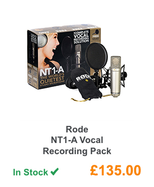 Rode NT1-A Vocal Recording Pack.