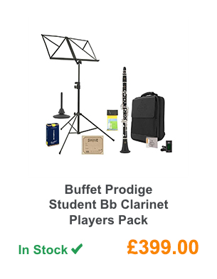 Buffet Prodige Student Bb Clarinet Players Pack.