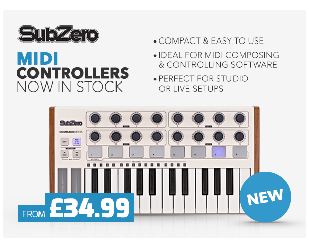 NEW SubZero MIDI Controllers.