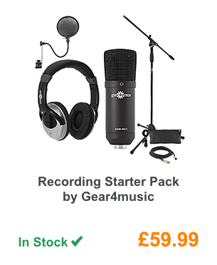 Recording Starter Pack by Gear4music.