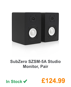 SubZero SZSM-5A Studio Monitor, Pair.