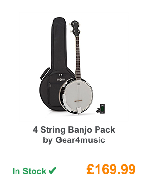 4 String Banjo Pack by Gear4music.