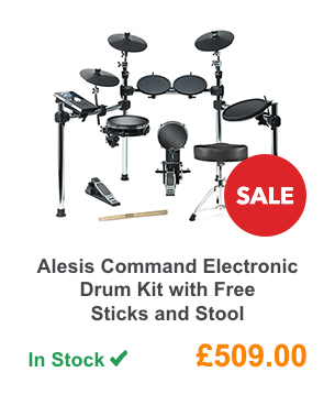 Alesis Command Electronic Drum Kit with Free Sticks and Stool.