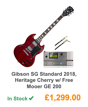 Gibson SG Standard 2018, Heritage Cherry w/ Free Mooer GE 200.