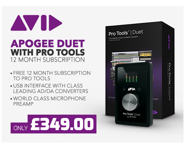 Apogee Duet with Pro Tools 12 Month Subscription.
