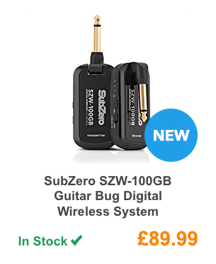 SubZero SZW-100GB Guitar Bug Digital Wireless System.