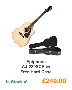 Epiphone AJ-220SCE w/ Free Hard Case.