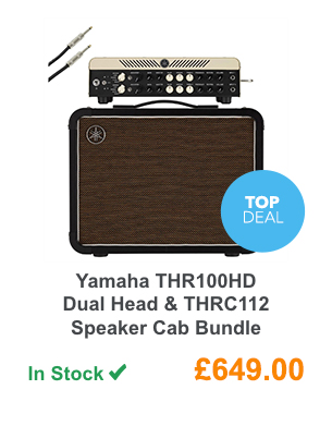Yamaha THR100HD Dual Head & THRC112 Speaker Cab Bundle.