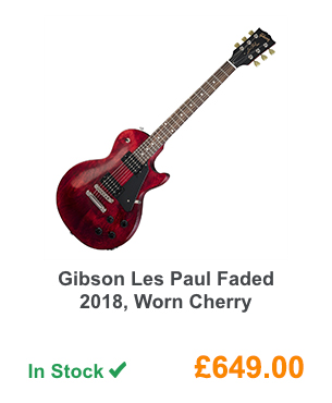 Gibson Les Paul Faded 2018, Worn Cherry w/ Free Line 6 Relay G30.