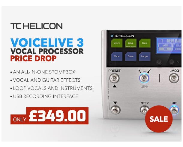 TC Helicon VoiceLive 3 Vocal Processor.