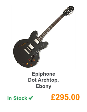 Epiphone Dot Archtop, Ebony.