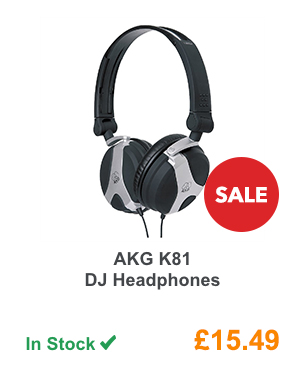 AKG K81 DJ Headphones.