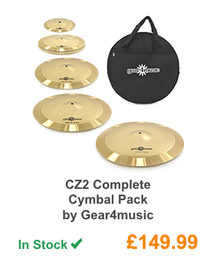 CZ2 Complete Cymbal Pack by Gear4music.