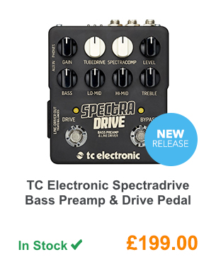 TC Electronic Spectradrive Bass Preamp & Drive Pedal.