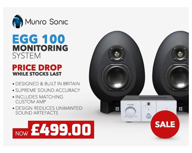Munro Sonic EGG 100 Monitoring System, Black.