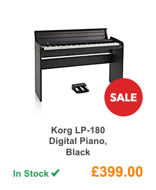 Korg LP-180 Digital Piano, Black.