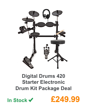 Digital Drums 420 Starter Electronic Drum Kit Package Deal.