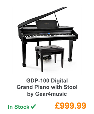GDP-100 Digital Grand Piano with Stool by Gear4music.