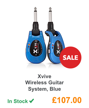 Xvive Wireless Guitar System, Blue.
