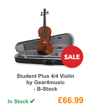 Student Plus 4/4 Violin by Gear4music - B-Stock.