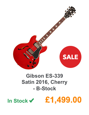 Gibson ES-339 Satin 2016, Cherry - B-Stock.