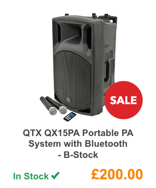 QTX QX15PA Portable PA System with Bluetooth - B-Stock.