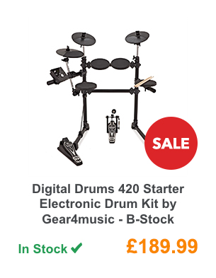 Digital Drums 420 Starter Electronic Drum Kit by Gear4music - B-Stock.