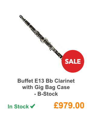 Buffet E13 Bb Clarinet with Gig Bag Case - B-Stock.