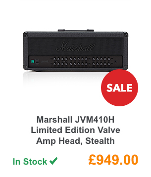 Marshall JVM410H Limited Edition Valve Amp Head, Stealth.