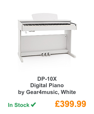 DP-10X Digital Piano by Gear4music, White.