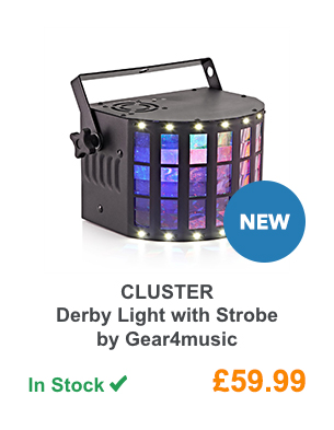 CLUSTER Derby Light with Strobe by Gear4music.