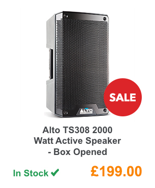 Alto TS308 2000 Watt Active Speaker - Box Opened.