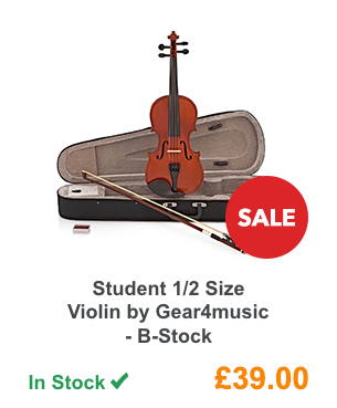 Student 1/2 Size Violin by Gear4music - B-Stock.