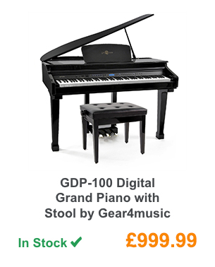 GDP-100 Digital Grand Piano with Stool by Gear4music.