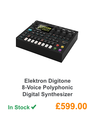 Elektron Digitone 8-Voice Polyphonic Digital Synthesizer.