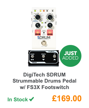 DigiTech SDRUM Strummable Drums Pedal w/ FS3X Footswitch.
