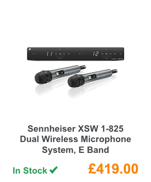Sennheiser XSW 1-825 Dual Wireless Microphone System, E Band.