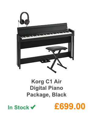Korg C1 Air Digital Piano Package, Black.